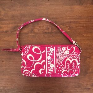 Vera Bradley Pink Twirly Bird Purse/Clutch